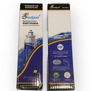 LG 2 Refrigerator Water Filter Replacement For LG-RWF 3500A Excelpure (2) NIB